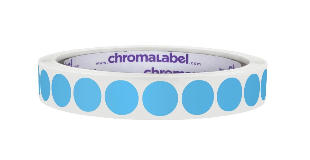 9792 0.50 Inch Round Label Permanent Color Code Dot Stickers, 1000 Labels